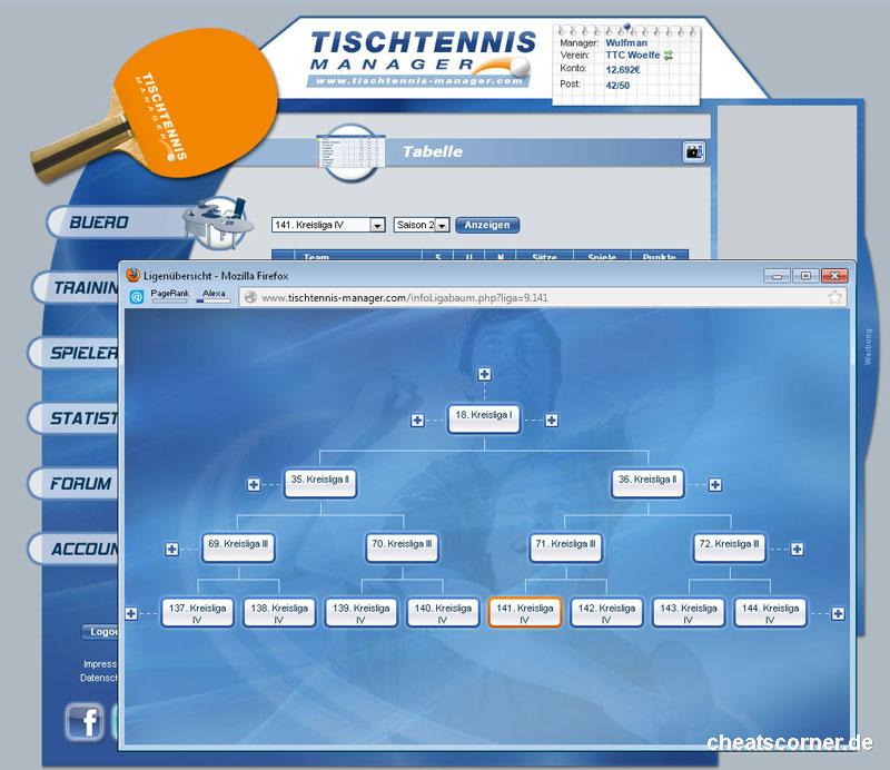 Tischtennis Manager Screenshot #3