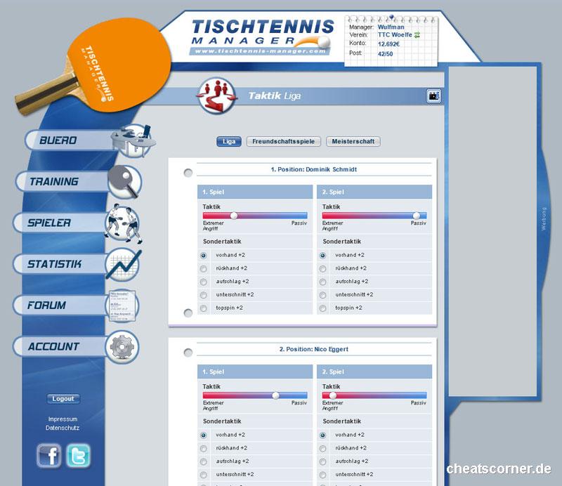 Tischtennis Manager Screenshot #2