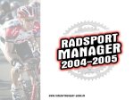 Screenshot von Radsport Manager 2004/2005 (PC) - Wallpaper